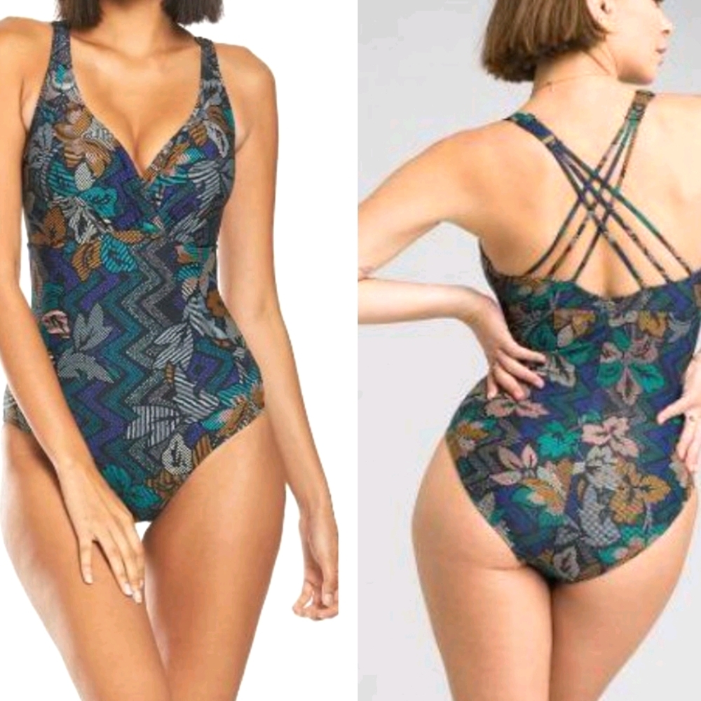 Prana Kayana One-Piece Swimsuit in Horchata 34 D special size